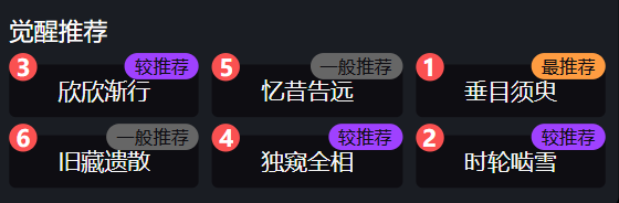 觉醒数值增益